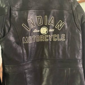 Indian Motorcycle Leather Jacket Women Small